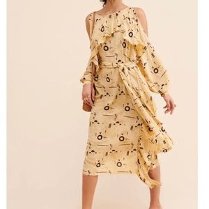 One Teaspoon • Azteca Gypsy Wrap Dress in Stone